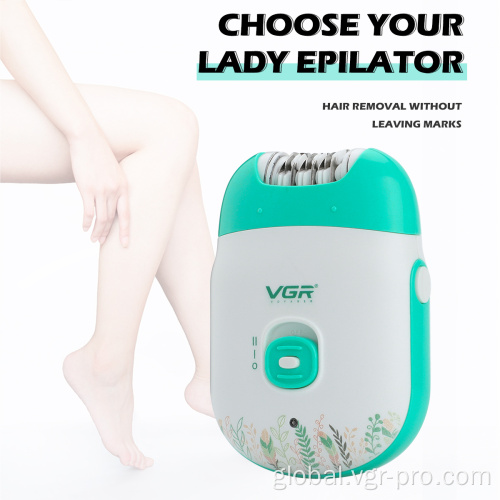 Lady Epilator Rechargeable VGR V-726 Professional Lady Shaver Epilator for Women Factory